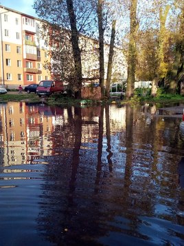 Наводнение в Полесске